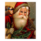 Vintage Santa Claus with Walking Stick
