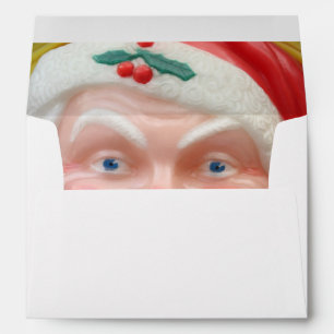 Vintage Santa Claus wreath Envelope