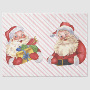 Vintage Santa Clause Christmas Decoupage Tissue Paper