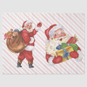 Vintage Santa Clause Christmas Decoupage Tissue Paper