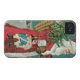 Vintage Santa Clause in the Snow Case-Mate iPhone Case (Back Horizontal)