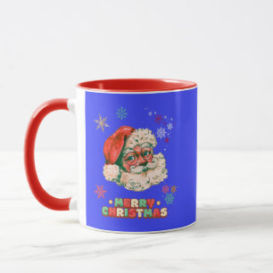 Vintage Santa Clause Merry Christmas Mug