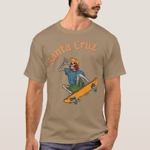 Vintage Santa Cruz California Epic Skeleton Skateb T-Shirt