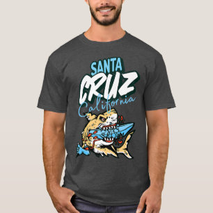 Vintage Santa Cruz California Great White Shark T-Shirt