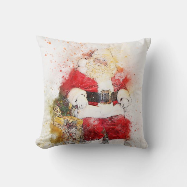 Vintage Santa Cushion (Front)