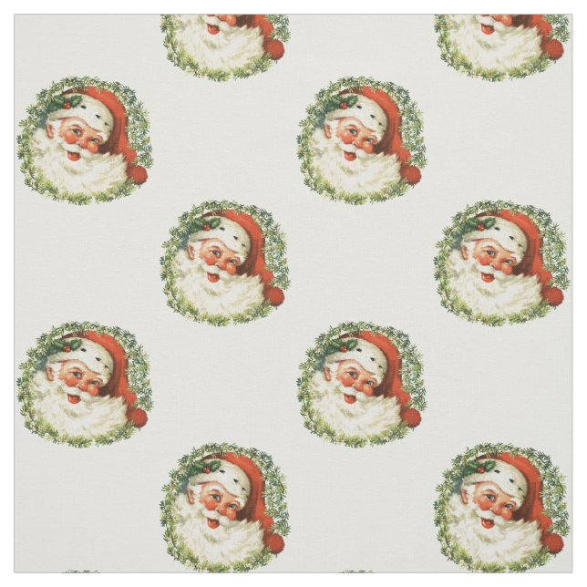 Vintage Santa Fabric (Swatch)