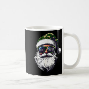Vintage Santa Face Camouflage Christmas Xmas Camo Coffee Mug