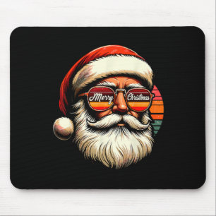 Vintage Santa Face Christmas Sungles Xmas Dad Mom Mouse Mat
