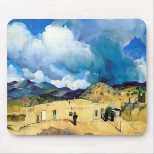 Vintage Santa Fe Hills Mouse Mat