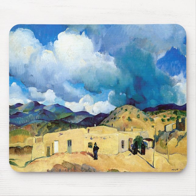 Vintage Santa Fe Hills Mouse Mat (Front)