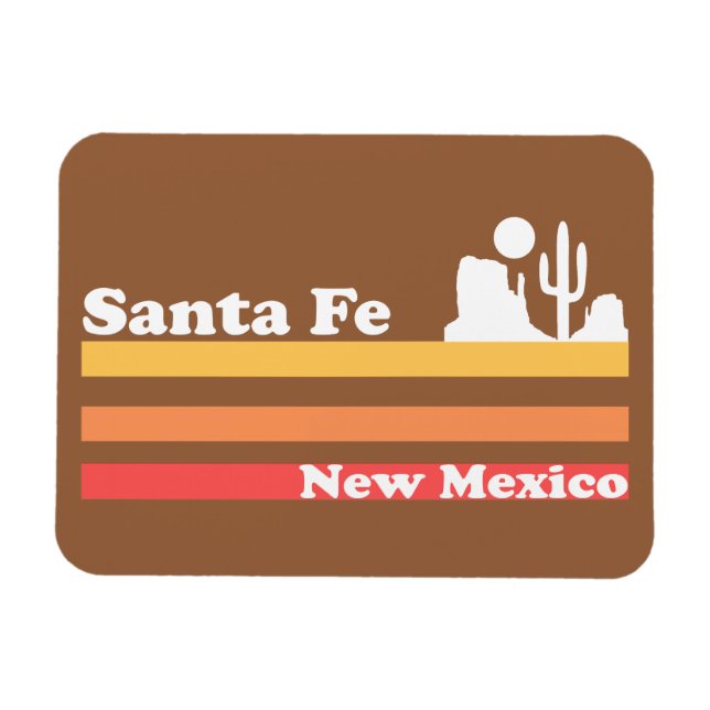 Vintage Santa Fe New Mexico Magnet (Horizontal)