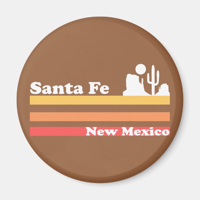 Vintage Santa Fe New Mexico Magnet (Front)