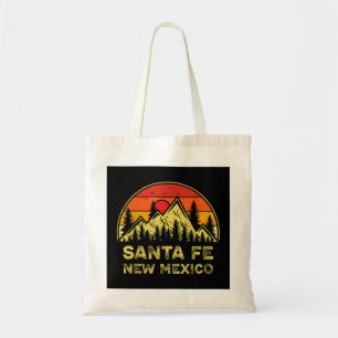 Vintage Santa Fe New Mexico NM Mountains Hiking So Tote Bag