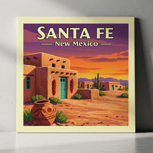 Vintage Santa Fe New Mexico Tile