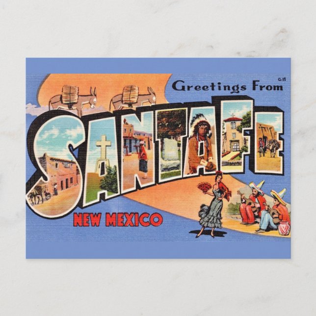 Vintage Santa Fe Postcard (Front)