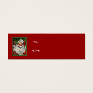 vintage santa gift tags