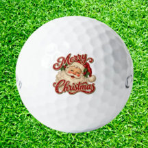 Vintage Santa Golf Gift