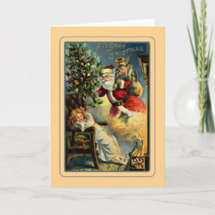 Vintage Santa Holiday Card