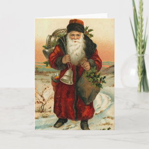 Vintage Santa Holiday Card