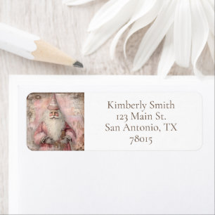 Vintage Santa Holiday Return Address