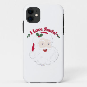 Vintage Santa I Love Santa! iPhone 11 Case