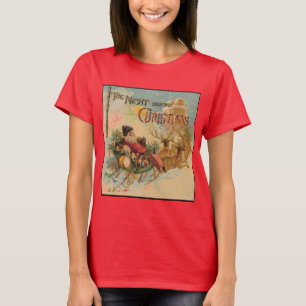 Vintage Santa in his reindeer sleigh T-Shirt