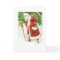 Vintage Santa in Red  Christmas Card