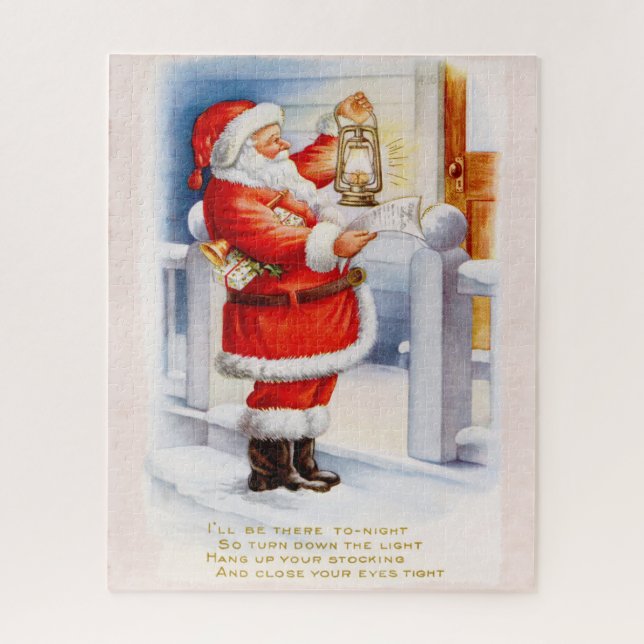 Vintage Santa Jigsaw Puzzle (Vertical)