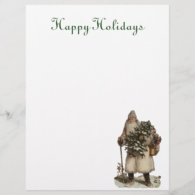 Vintage Santa Letterhead (Front)