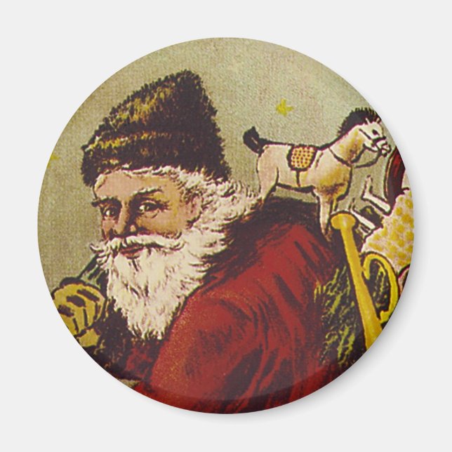 Vintage Santa Magnet (Front)