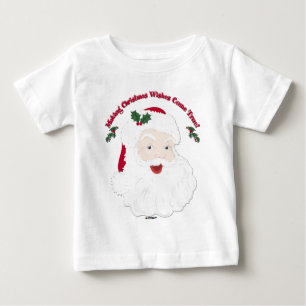 Vintage Santa Making Christmas Dreams Come True! Baby T-Shirt