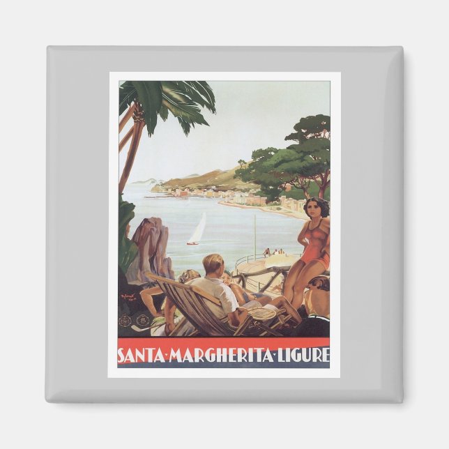 Vintage Santa Margherita Ligure Magnet (Front)