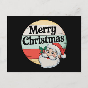 Vintage Santa Merry Christmas Old Xmas Fashioned Holiday Postcard