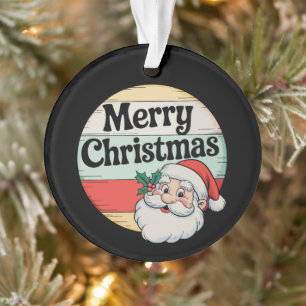 Vintage Santa Merry Christmas Old Xmas Fashioned Ornament