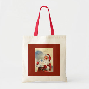 Vintage Santa Merry Christmas to All Tote Bag