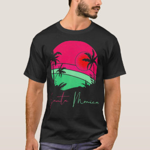 Vintage Santa Monica California Gifts Funny Beach  T-Shirt