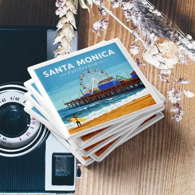 Vintage Santa Monica California Magnet (Creator Uploaded)