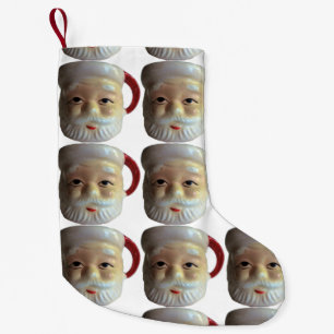 Vintage Santa Mug Christmas Stocking (eyes open)