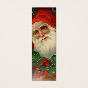 Vintage Santa Name Tag or Gift Tag