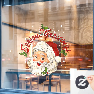 Vintage Santa No 1 Window Cling