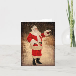 Vintage Santa Note Card