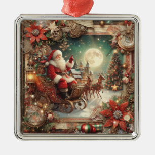Vintage Santa Ornament