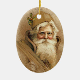 Vintage Santa Ornaments