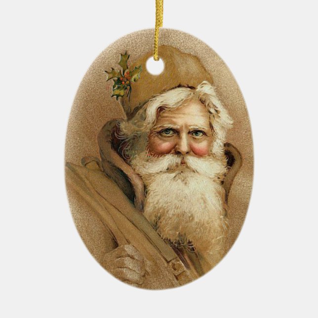 Vintage Santa Ornaments (Front)