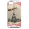 Vintage Santa over Paris Christmas Phone Case