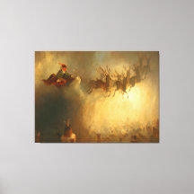 Vintage Santa Over Rhode Island