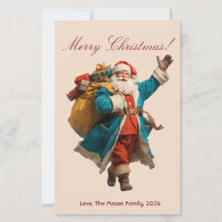Vintage Santa Personalised Christmas Design