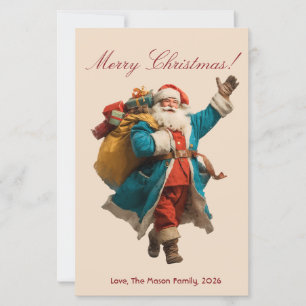 Vintage Santa Personalized Christmas Design