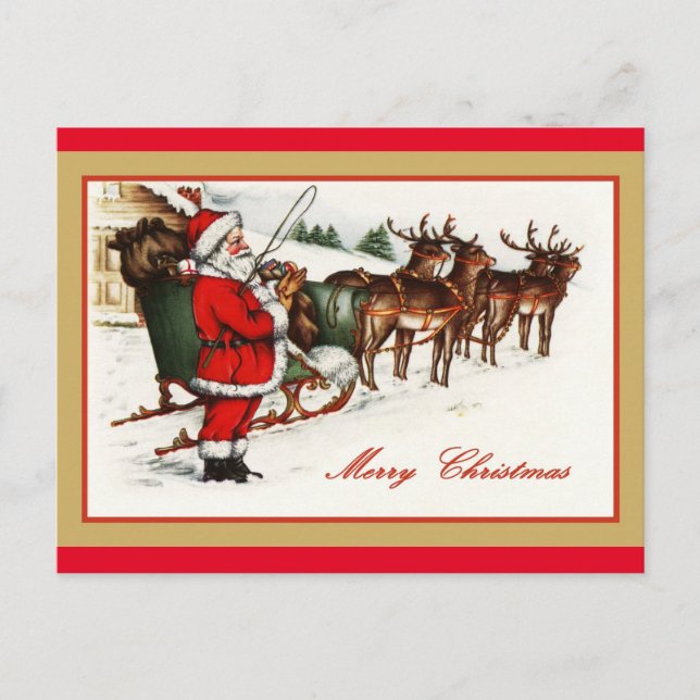 Vintage Santa Postcard (Front)