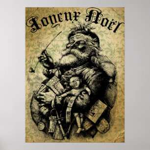 Vintage Santa Poster